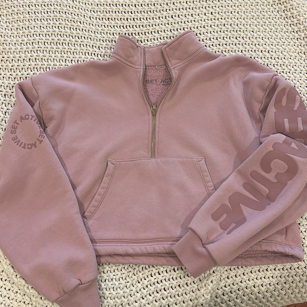 Set Active Half Zip- Crush